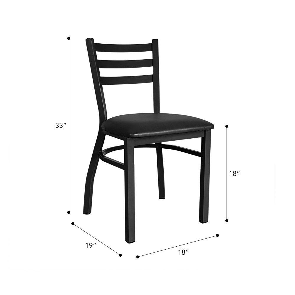 Three-Slat Ladder Back Dining Chair