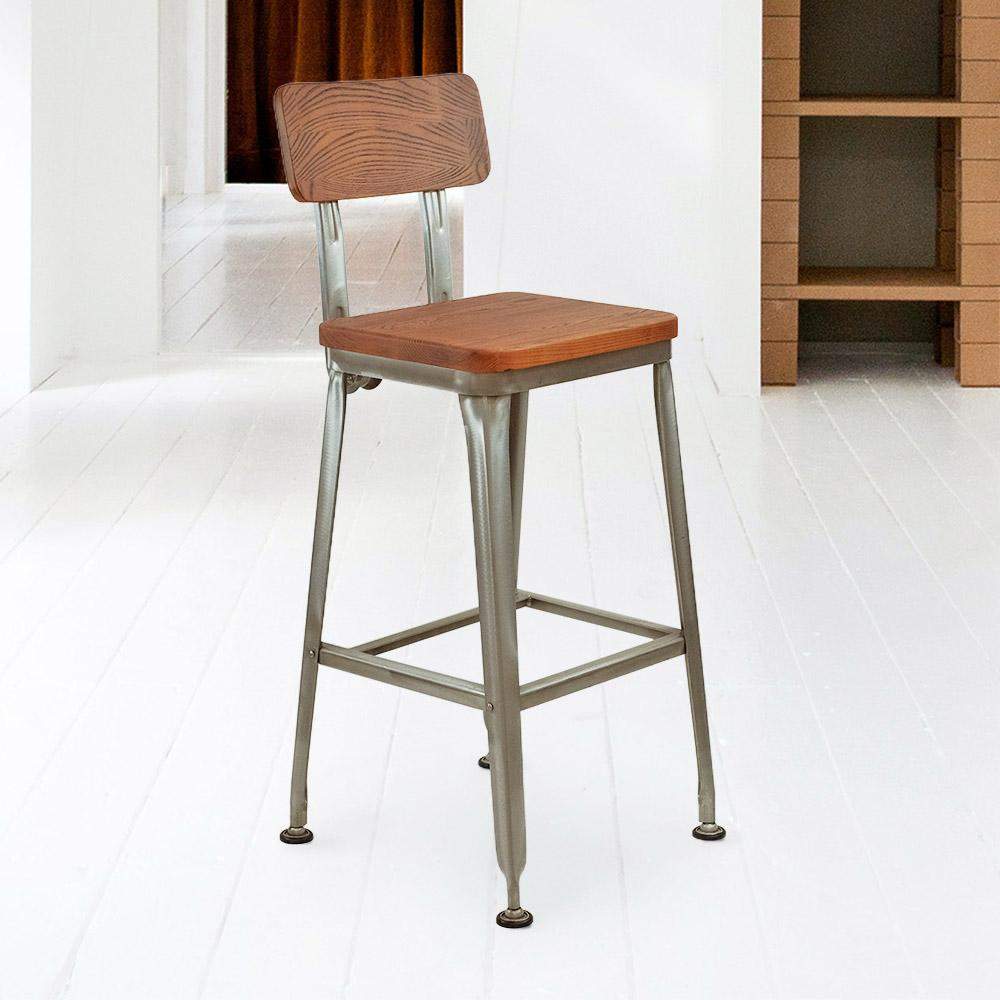 Heron Bar Stool with Solid Wood