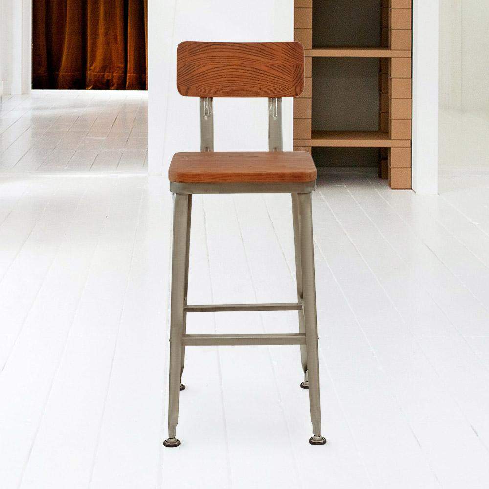 Heron Bar Stool with Solid Wood