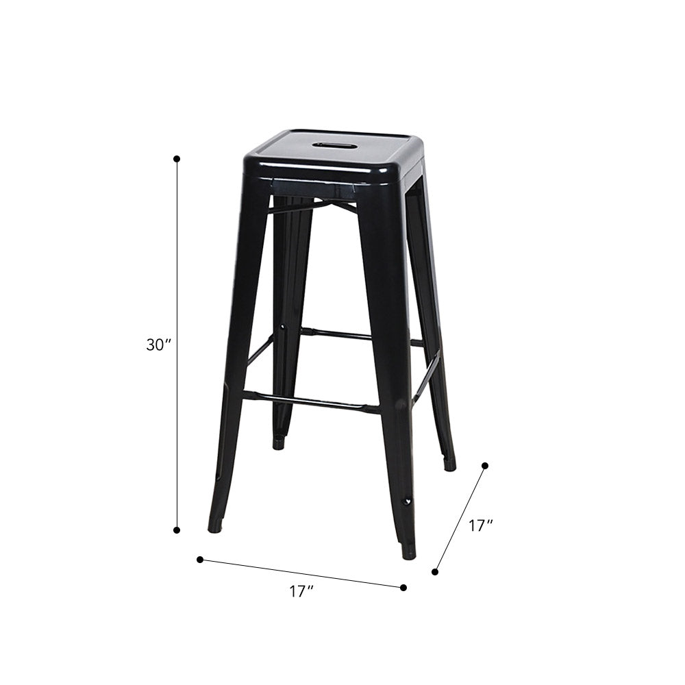 Marais A Cafe Bar Stool #color_Black