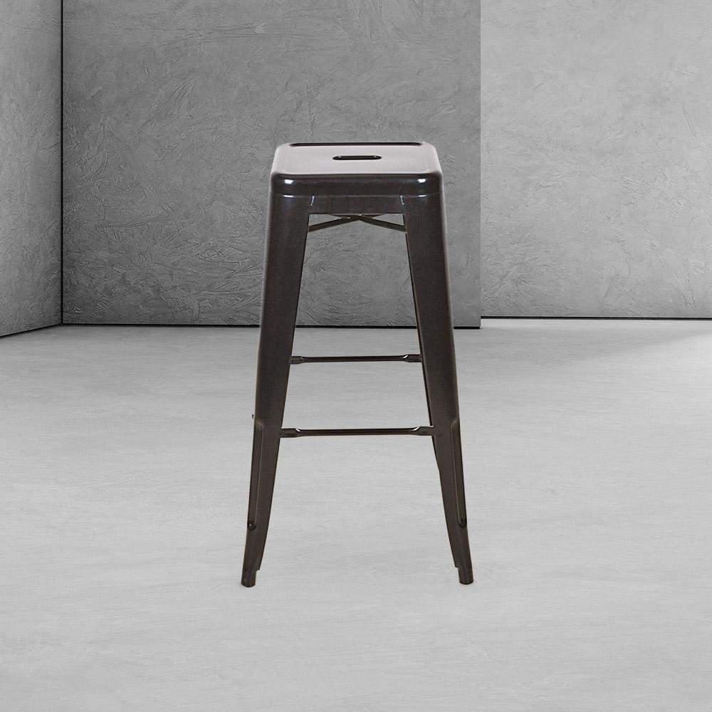 Marais A Cafe Bar Stool #color_Gunmetal