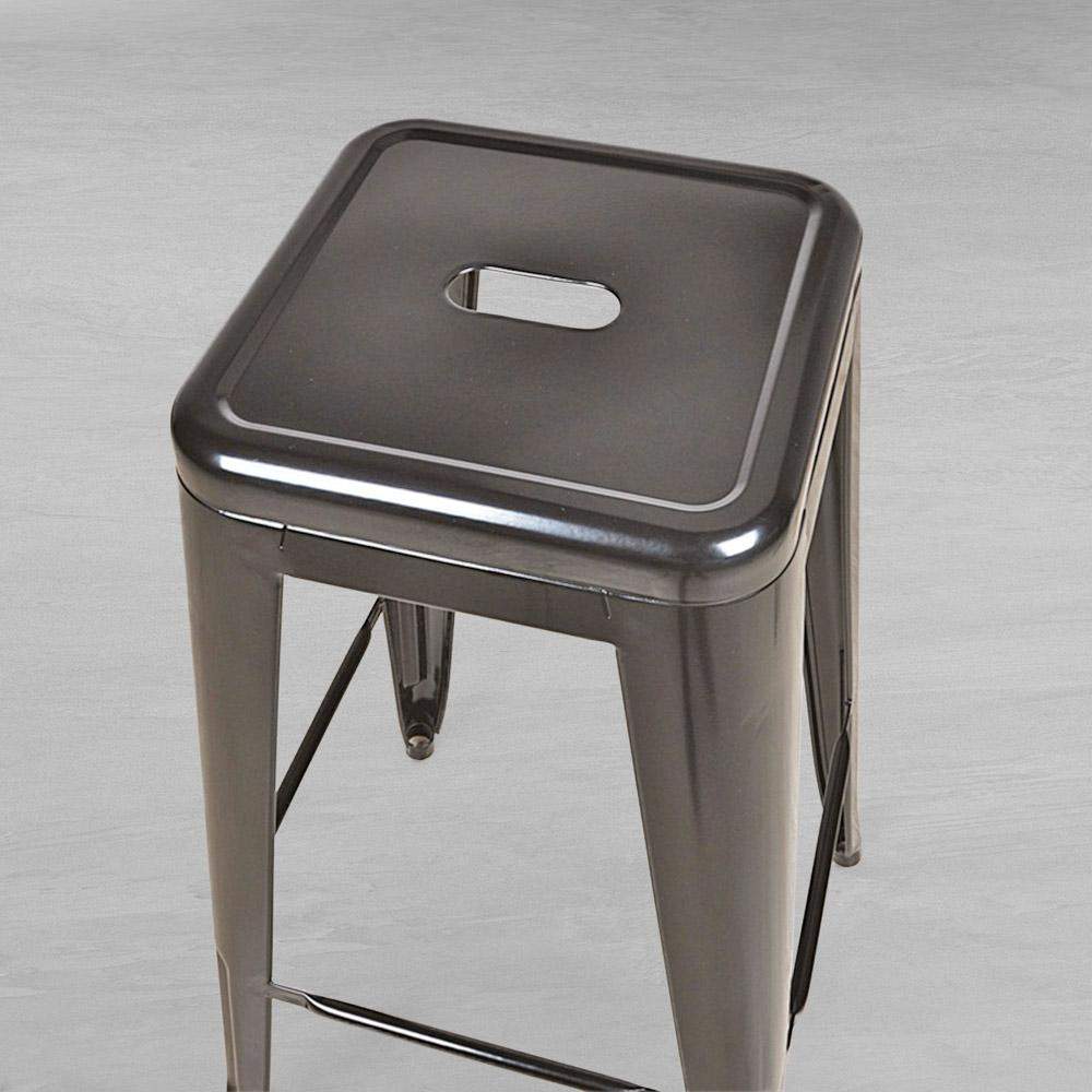 Marais A Cafe Bar Stool #color_Gunmetal