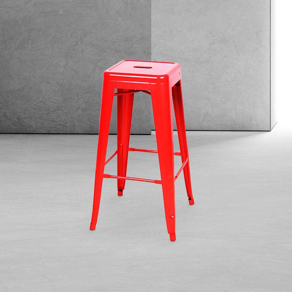 Marais A Cafe Bar Stool #color_Red