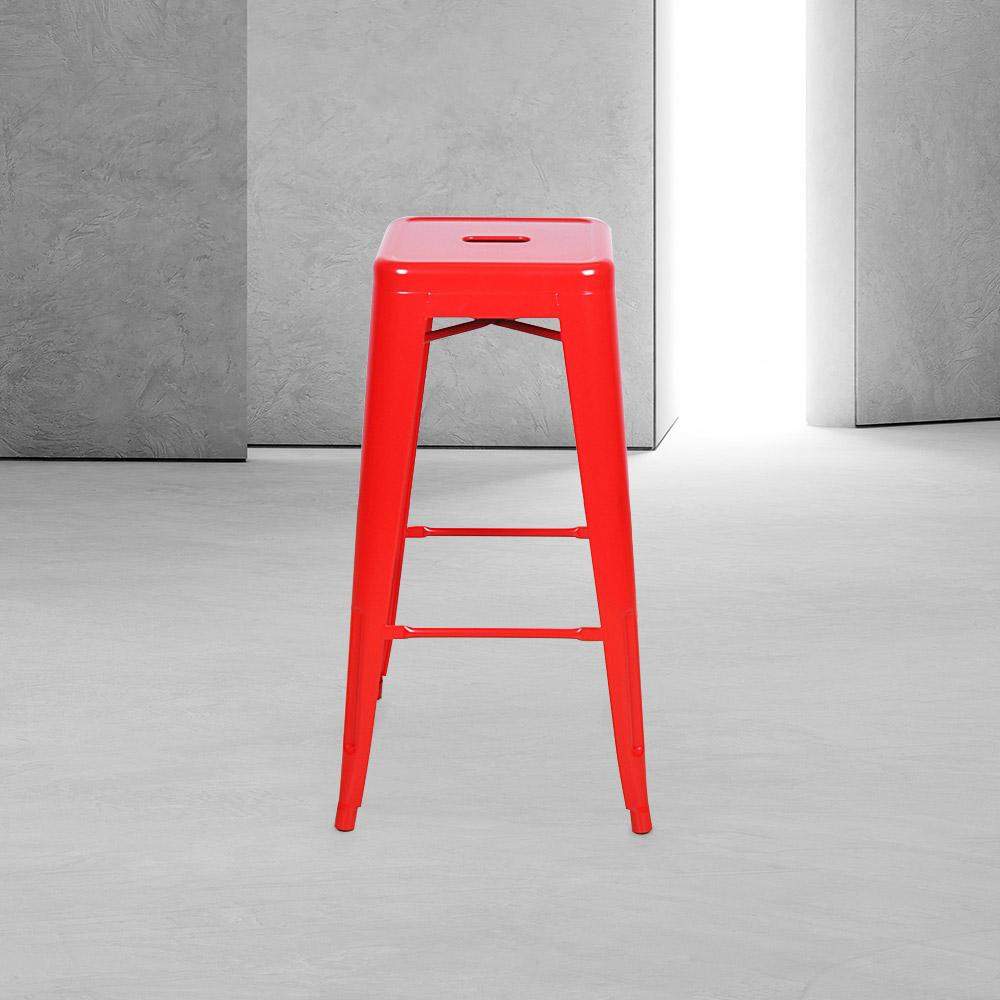 Marais A Cafe Bar Stool #color_Red