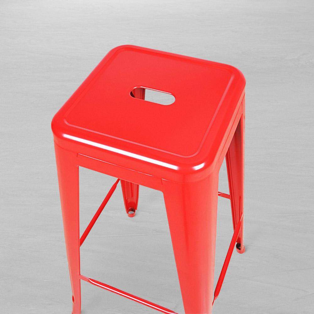 Marais A Cafe Bar Stool #color_Red