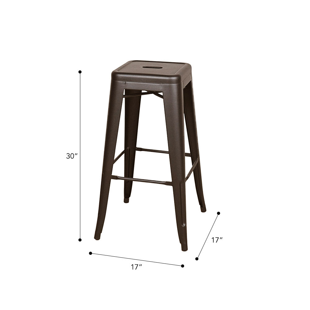 Marais A Cafe Bar Stool #color_Rust