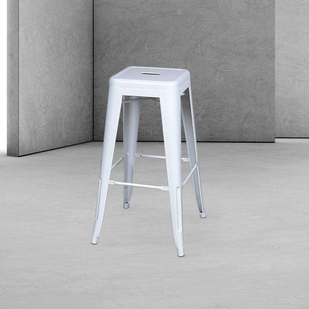 Marais A Cafe Bar Stool #color_White