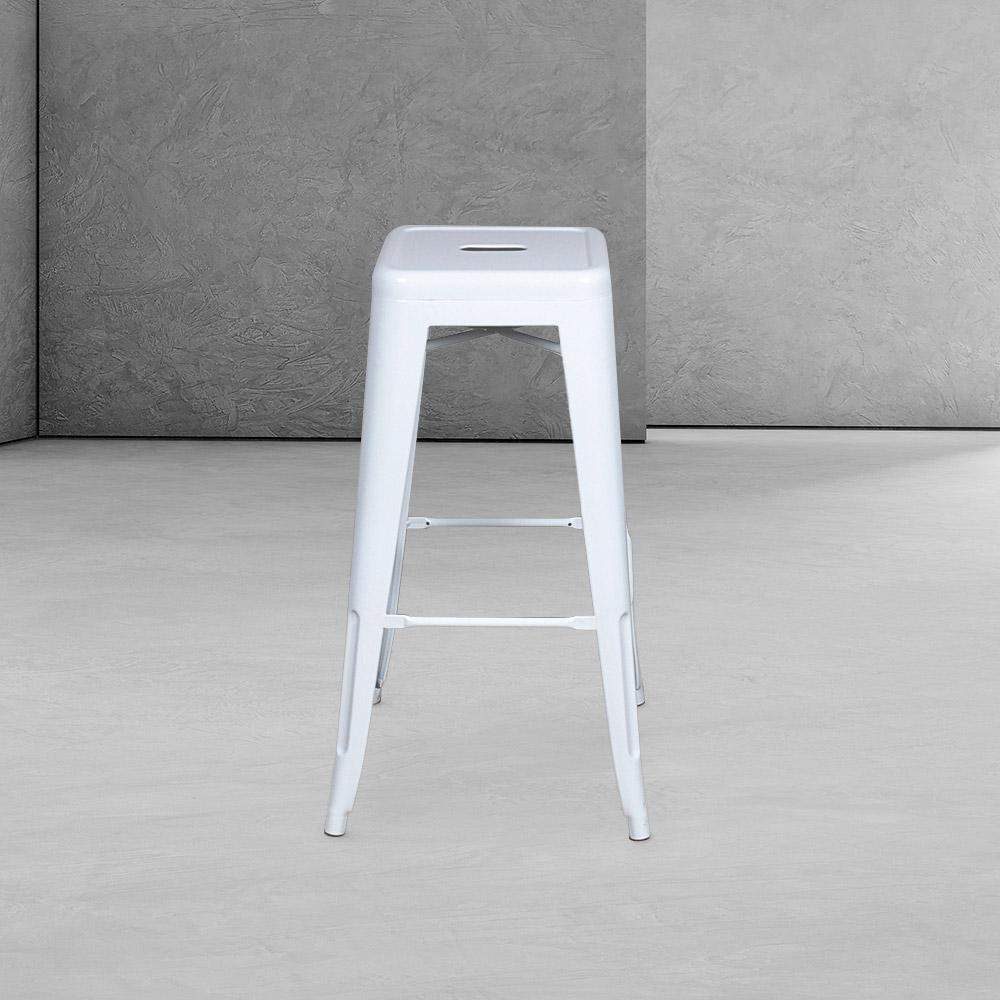 Marais A Cafe Bar Stool #color_White