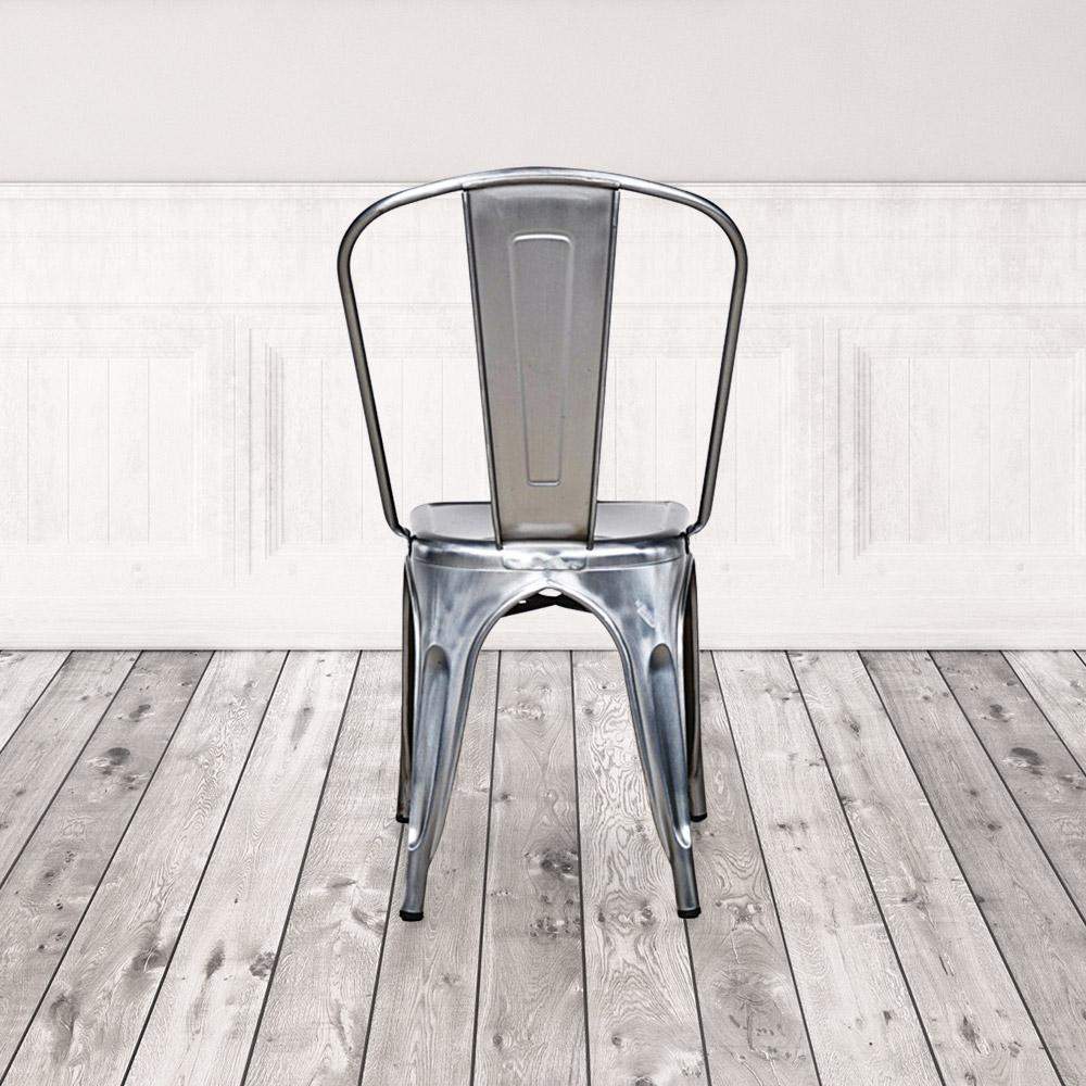 Marais A Dining Chair with Metal Seat #color_Polish Raw