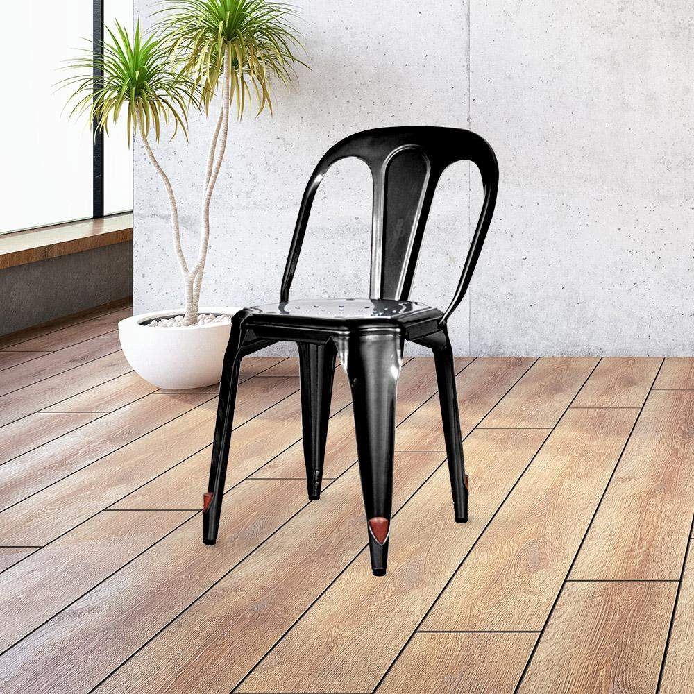 Marais Dining Chair #color_Black Semi Gloss