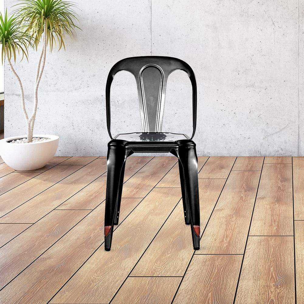 Marais Dining Chair #color_Black Semi Gloss