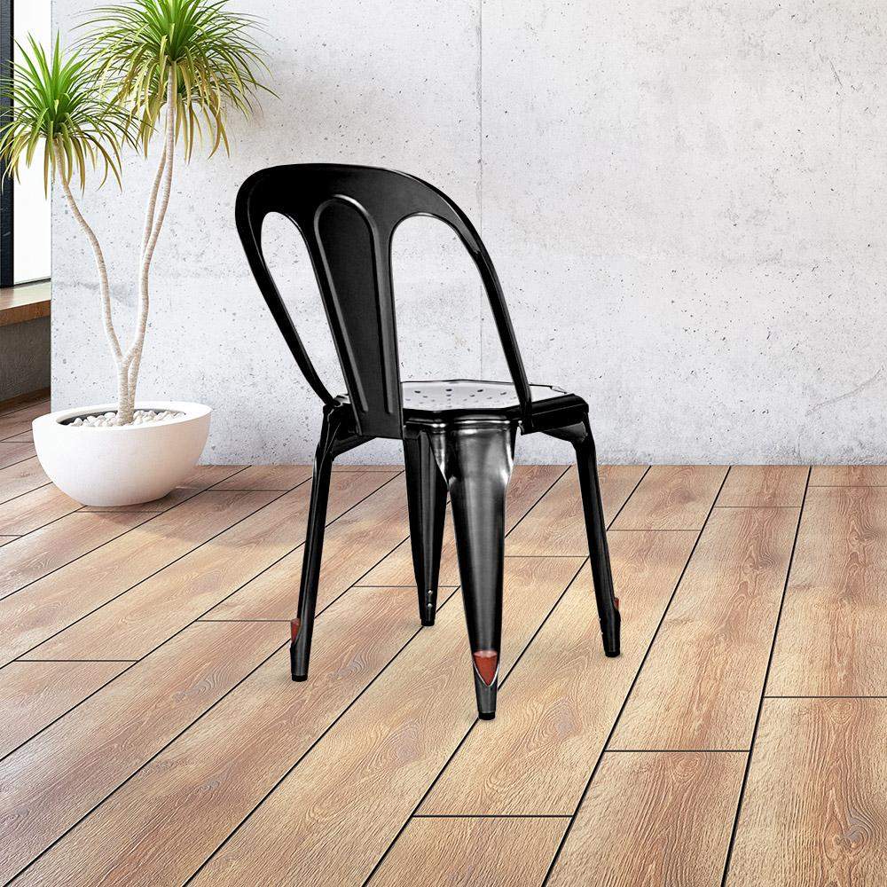 Marais Dining Chair #color_Black Semi Gloss