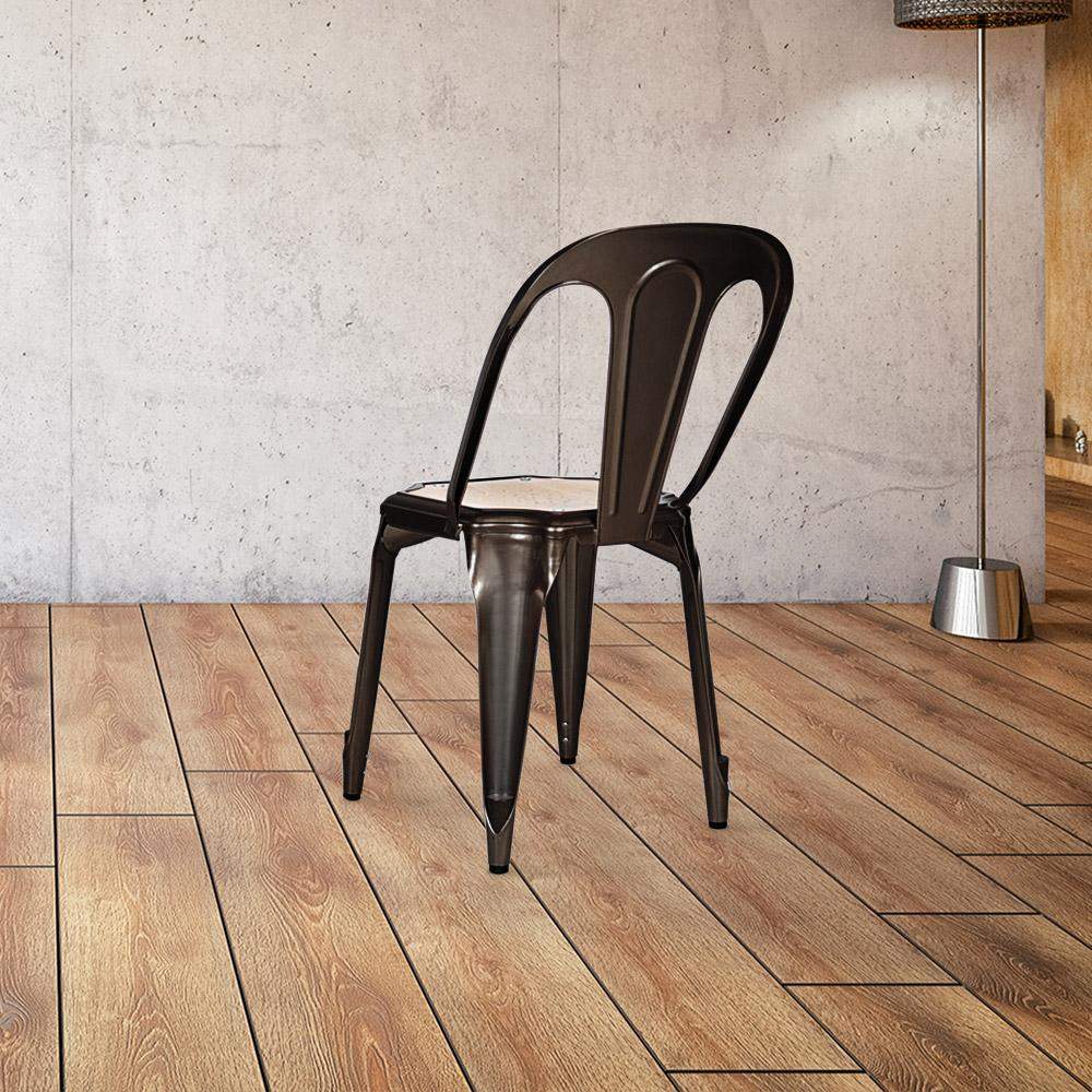 Marais Dining Chair #color_Dark Brown/Ash Brown