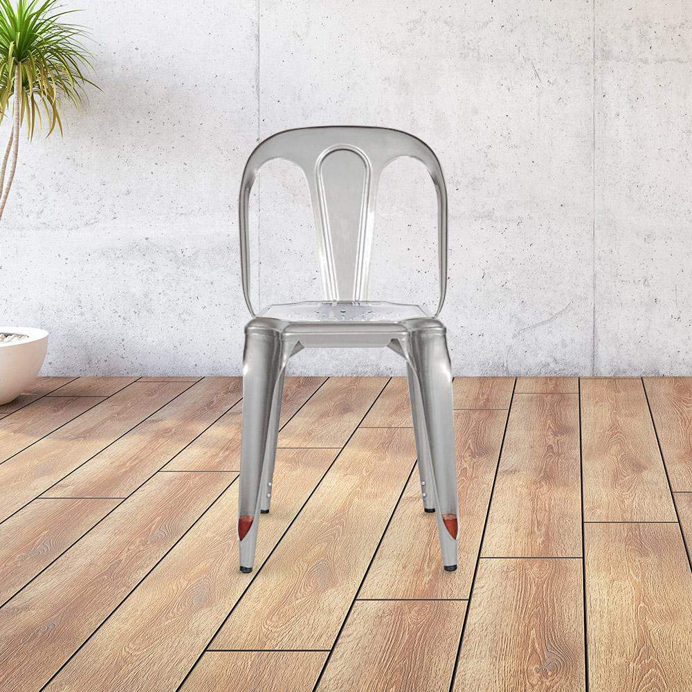 Marais Dining Chair #color_Flash Silver