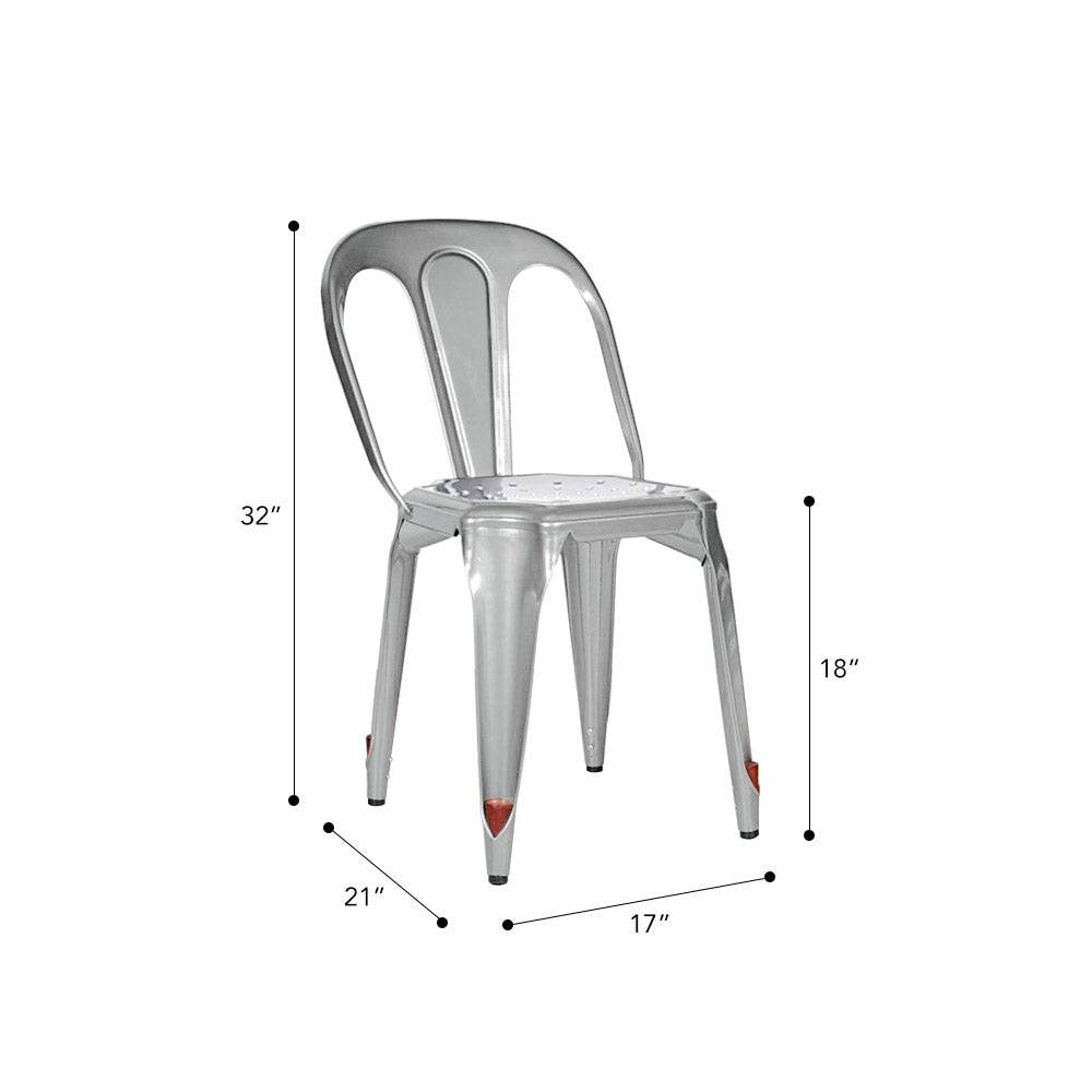 Marais Dining Chair #color_Flash Silver