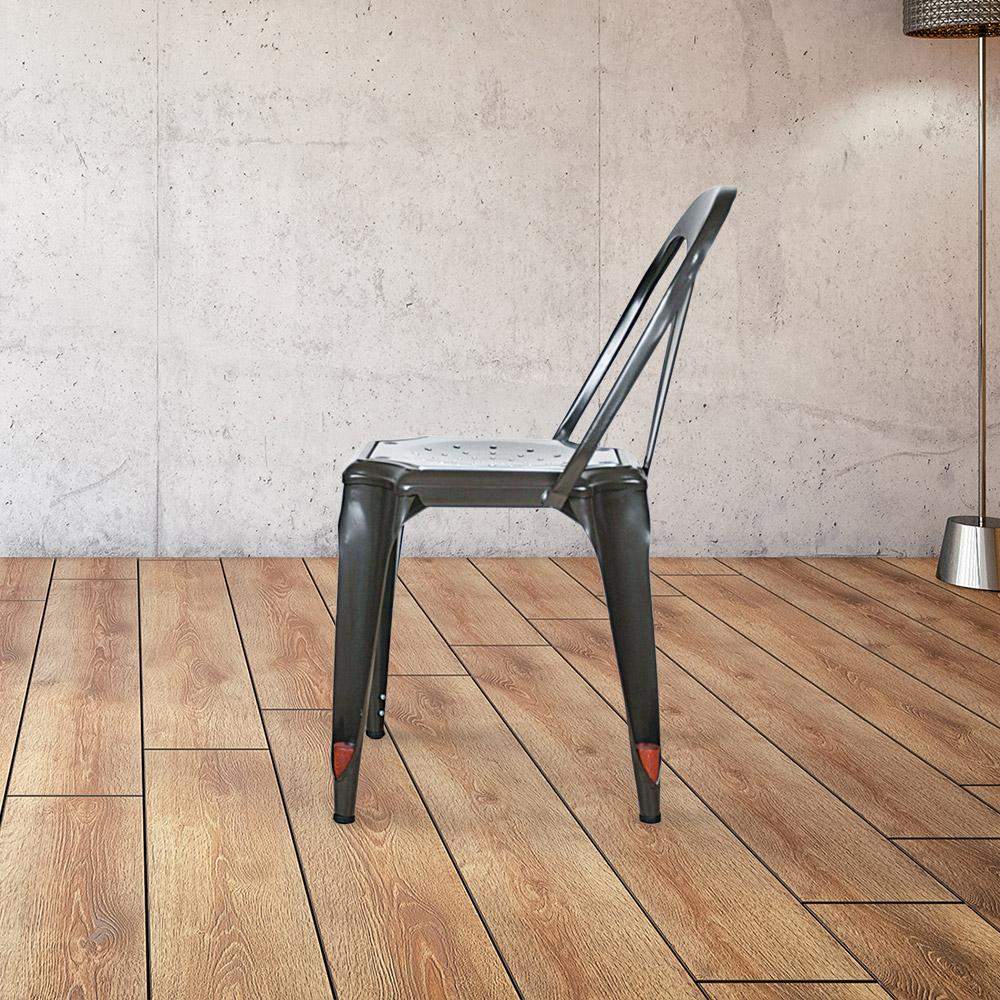 Marais Dining Chair #color_Gunmetal