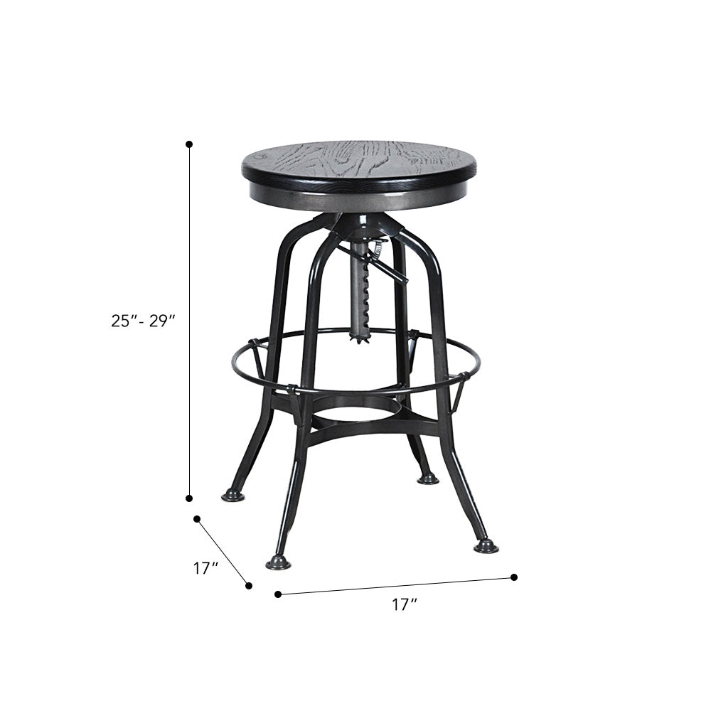 Toledo Bar Stool #color_Black/Black